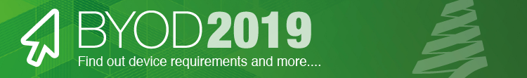 Banner: BYOD 2019 - Find out device requirements and more ...